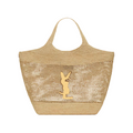 SAINT LAURENT YSL Raffia Icare Tote Bag