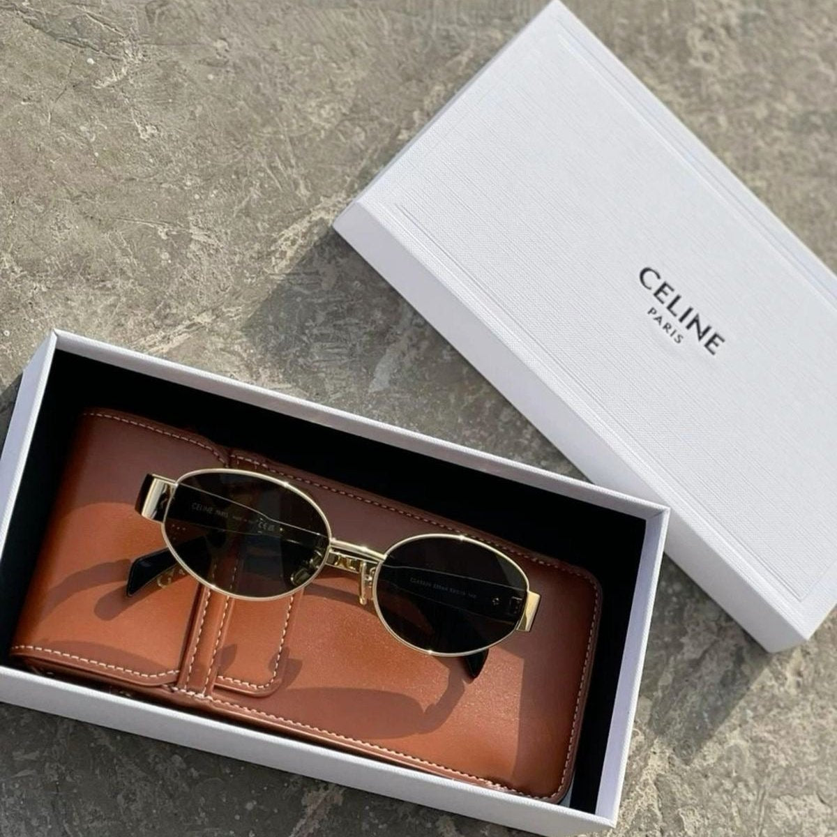 Celine Triomphe Metal Sunglasses
