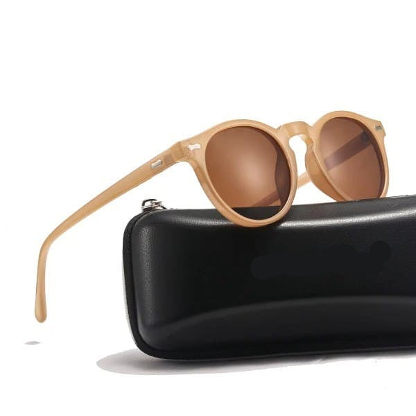 Vintage Style Polarized Round Sunglasses for Women